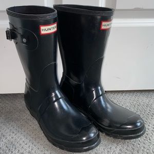 Hunter Original Black Short Gloss Rain Boots